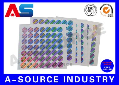 China Rainbow Color Custom Vinyl Decals Stickers Custom Holographic Labels holographic security stickers for sale