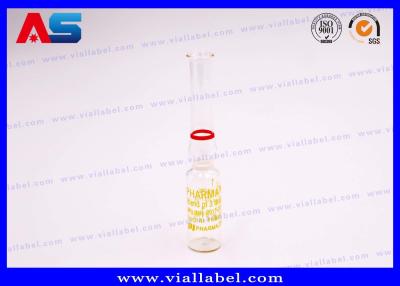 China Sustanon Klare pharmazeutische Glasampulle mit Ringen 1ml 2ml 3ml 5ml 6ml 10ml zu verkaufen