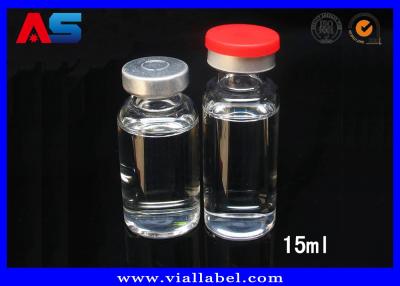 China Recipientes de vidro pequenos tubulares farmacêuticos azuis/brancos/pretos de 3ml 15ml com tampas à venda