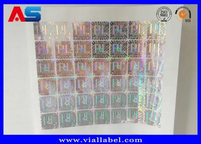 China Matrix Laser Custom Holographic Stickers Vinyl Hologram Void Voor Vial Storage Box 3d laser hologram Te koop