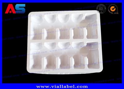 China Apotheke Weiß 60C PVC Blister Tray von 10 2 ml Durchstechflaschen Apotheke Blister Verpackung zu verkaufen