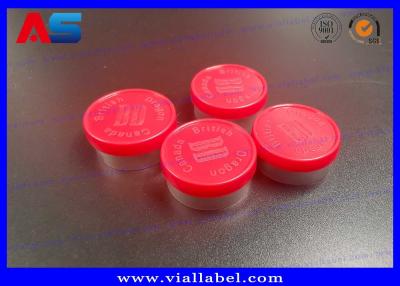 China 20mm Plastik- Aluminium-Flip Off Cap With Engraved Logo zu verkaufen