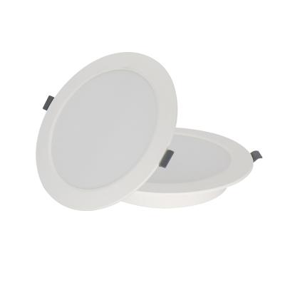 China New modern design office 24w ultra slim thin round backlit ceiling led light panel for sale