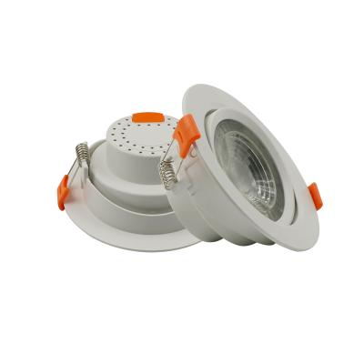 China wholesale price 5w smd modern mini skd dimmable plastic surface trimless recessed ceiling indoor led downlights for sale