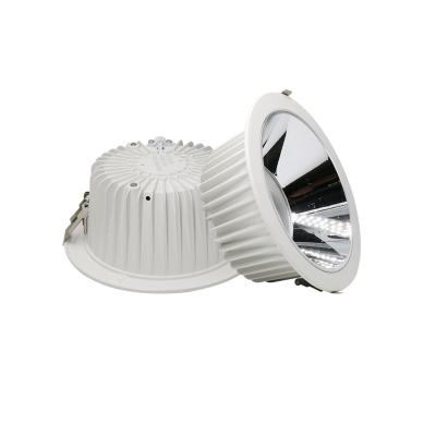 China Modern High Power 30w Embedded Indoor Round Anti Glare Recessed Trimless Trimless Led Down Light for sale