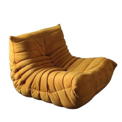 China Extended Lazy Bedroom Togo Sleeper Sofa Living Room Bean Bag Sofa Chair Suede Leather Modern Micro Floor Fiber for sale