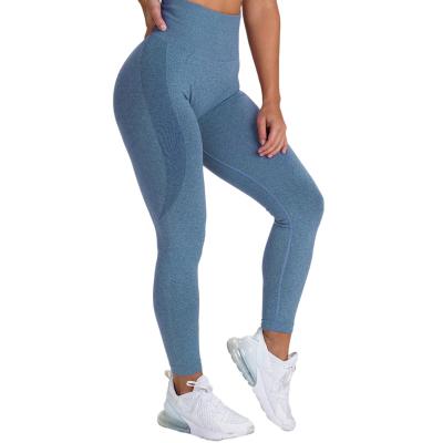 China Seamless Logo High Waist Women GYM Fitness Tummy Control Workout Butt Lift Pants Custom Made Sexy Breathable Gaiters Lift Up Legging Low MOQ for sale