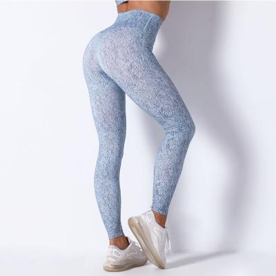 China Factory Direct Sale Breathable Women's High Waist Print Fitness 85% Polyester 15% Spandex Yoga Pants Yoga Legging Pants for sale