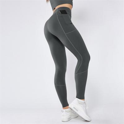 China Breathable Unique Design Nylon Spandex Compression Sport Fitness Women Gym Yoga Pants for sale