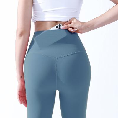 China Lulu Breathable Design Factory Direct Selling High Waist Pocket Yoga Pants,Women Workout Leggings With Pocket,Quick Dry Fitness Yoga Leggings for sale