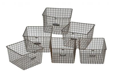 China Custom Made Metal Wire Mesh Baskets for sale