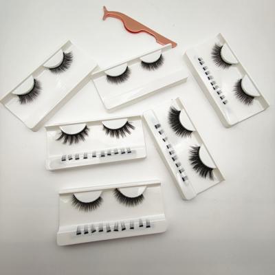 China 2021 Newest Kit Vendors 10 Magnetic Magnet Eyelashes Natural Magnetic Eyelash With Eyeliner Set for sale