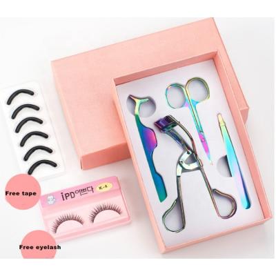 China Beauty Tools False Eyelash Curler Wick Applicator Tweezers Eyelash Scissor Wick Tools for sale