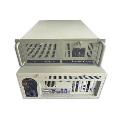 China With New Embedded Fan Industrial Computer 4U Rack Mounted IPC-610H Win7 8 10 Linux Quad Core SATA/SAS Drive Bay win10 Linux for sale