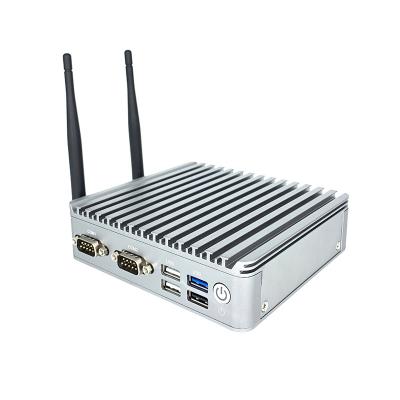 China cpu j1900 industrial box pc mini pc small computer 1 industrial fanless mini pcie slot with win10 operation OS for sale