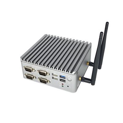 China Best buy vesa rack fanless design 4 industrial dual mini com embedded nano pc with 4gb ram for sale