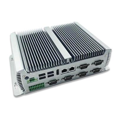 China X86 J1900 Industrial Mini Computer Quad Core 4GB RAM 128GB Storage PCIe Embedded Box PC for sale