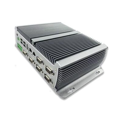 China i3 i5 i7 Celeron Industrial Barebone Core Embedded Industrial Barebone Core Computer Box Mini Small Fanless PC 5200U 4GB for sale