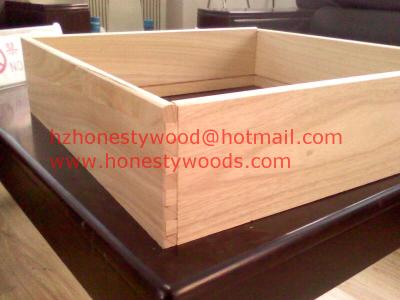 China Paulownia drawer sides and backs, Paulownia drawer component. Dovetail groove for sale