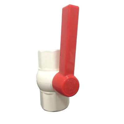 China General Leadwin Plastic PVC Octagonal Ball Valves Slip On Plug And Threaded White Valve for sale