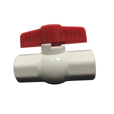 China Other White Body 8 Inch Compact PVC Ball Valve For Garden for sale