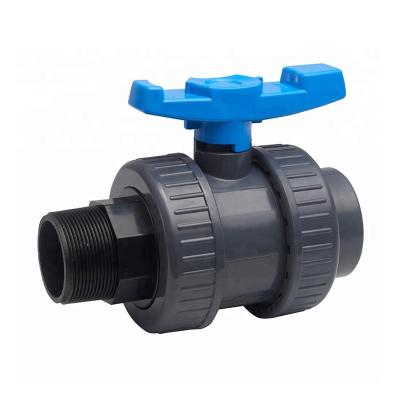 China Other UPVC double-roller ball valve for swimming pool, irrigation, environmental protection, water treatmentDN15-DN100 for sale