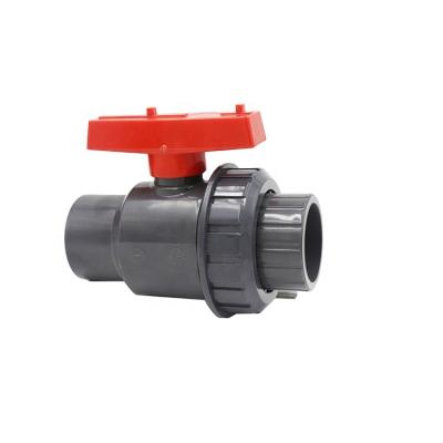 China Other inch 1-1/4 inch south america plastic union ppr pvc double socket ball valve,hydraulic control valve for sale