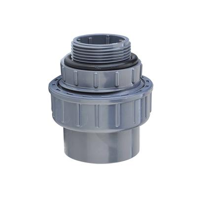 China Blue CPVC PN10 PN16 PVC Union Coupling , PVC Threaded Union Connector for sale