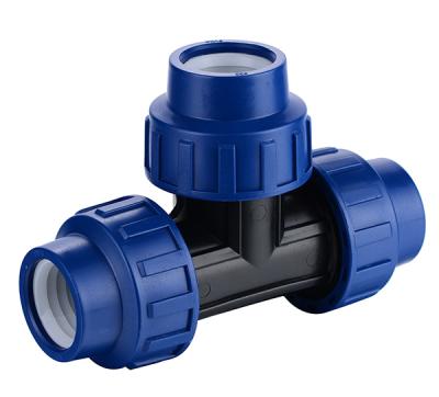 China Construction PP Pipe Fittings Saddle Coupling Flange Compression Plastic Irrigation For Water Supply for sale