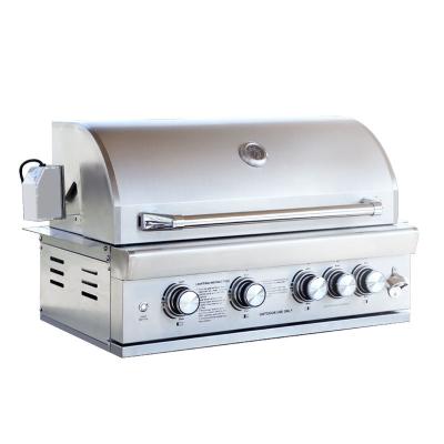 China Propane Gas Stainless Steel Multifunction Drop Built in Barbeque Grill for Gas Charcoal for sale