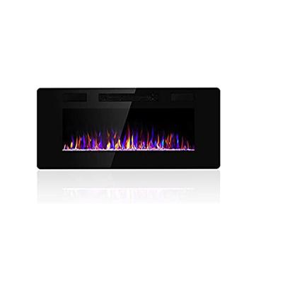 Cina Area riscaldata 60 pollici Camino elettrico 3D Realistic LED Flame 9 Flame Colors Wall Insert in vendita