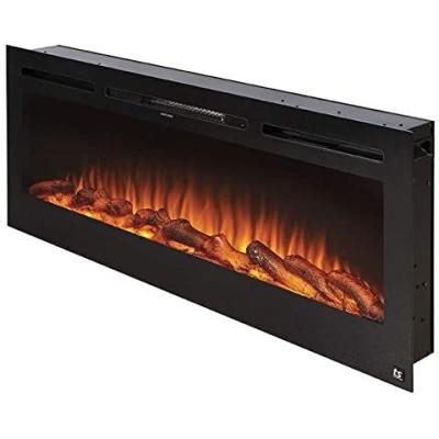 Cina 50 pollici 9 colori Black Carton Flame Electric Fireplace Heater per il riscaldamento interno domestico in vendita