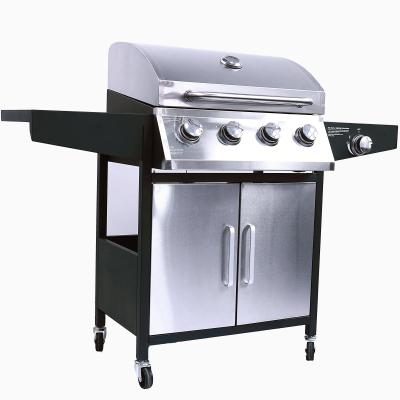 China Outdoor Kitchen with Sink and Grill 6 Burner Propane Gas Type 430 Stainless Steel for sale