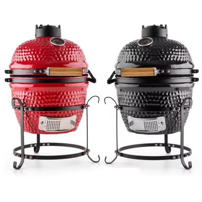 China 13 inch tafeltop Kamado houtskool keramische grill voor buiten camping tuin RV Tailgating Te koop