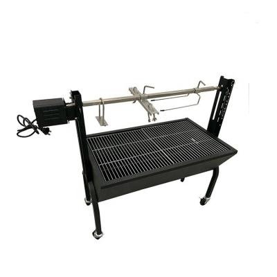 China Poederbedekte automatische roterende rotisserie Lam Rotated BBQ Grill voor gemakkelijke montage Te koop