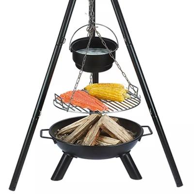 Chine 52x2cm Zone de cuisson Stativ rotatif Grill de camping en plein air BBQ avec dispositif de protection contre les flammes à vendre