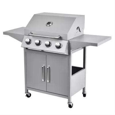 China Outdoor commerciële roestvrijstalen gasgrill met zijtafel aangepast logo aanvaardbaar Te koop