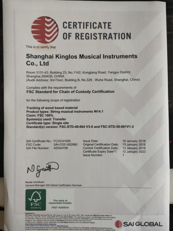 FSC - Shanghai Kinglos Musical Instruments Co., Ltd.