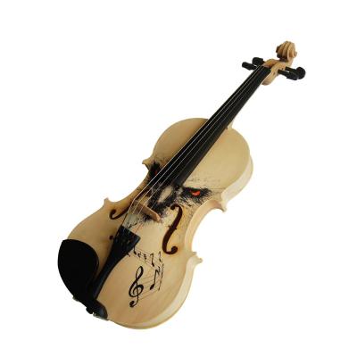 China Professional Handmade Master 44 Acoustic Violin Plywood Body Kinglos Musical Instrument Quality Art Visuals for sale