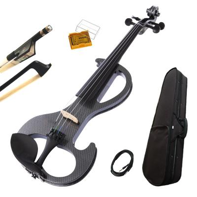 China Solid basswood wholesale price Germany accessories students colorful with case electronic violin for sale