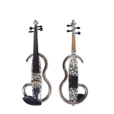 China Fir for german electric professional metal estuche violin 4/4 case 4/4 material prices by handmade electric violin for sale