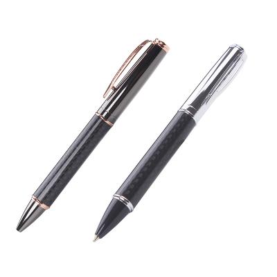 China Promotional Pen High quality  executive pens luxury carbon fiber body metal ballpoint pen with logo advertising for sale