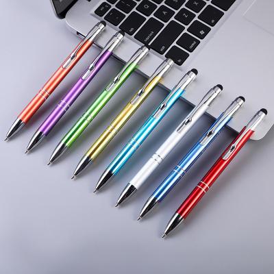 China Promotional Pen Chinese cheaper office and school wholesale supplies metal Aluminum ballpoint pen tablet with stylus pen for sale