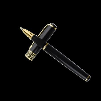 China Office & School Pen 2022 Best sales factory wholesale price luxury brand promotional black  heavy metal roller pen for business gift for sale