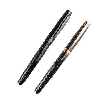 China Office & School Pen Factory Price supplies office Exquisite Carving pen Deluxe Chrome gold  Metal Roller Pen with personalised logo for sale