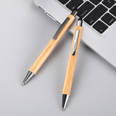 China Office & School Pen Factory cheaper wholesale bulk free touch screen pen sample  bamboo  ballpoint ball pen with custom logo for sale