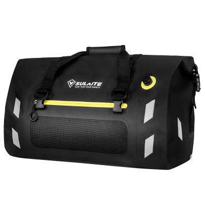 China Waterproof Tank Bag SULAITE PVC Motor Tail Bag High Capacity Motorcycle Saddle Bag Luggage Travel Bag for sale