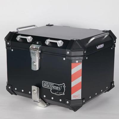 China Waterproof Food Delivery Box Motorcycles Tail Box Motorcycle Trunk 55L/65L/Alu/Aluminum Motorcycle Tail Boxes for sale