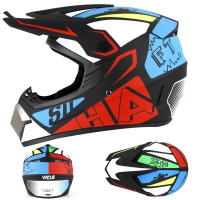 China Dot Ece Full Face Men's Motorcycle Off-Road Helmet Face Goggles High Safety Motocross Helmet Motorbike Motocross Goggles Breathable for sale