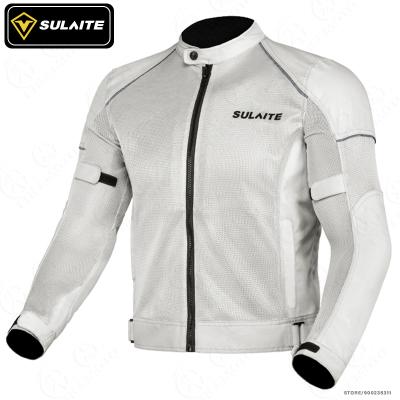 China SULAITE CE Breathable Mesh Breathable Cycling Jersey Off-Road Protectors Racing Jaqueta Moto Bike Motorcycle Riding Jacket For Men for sale